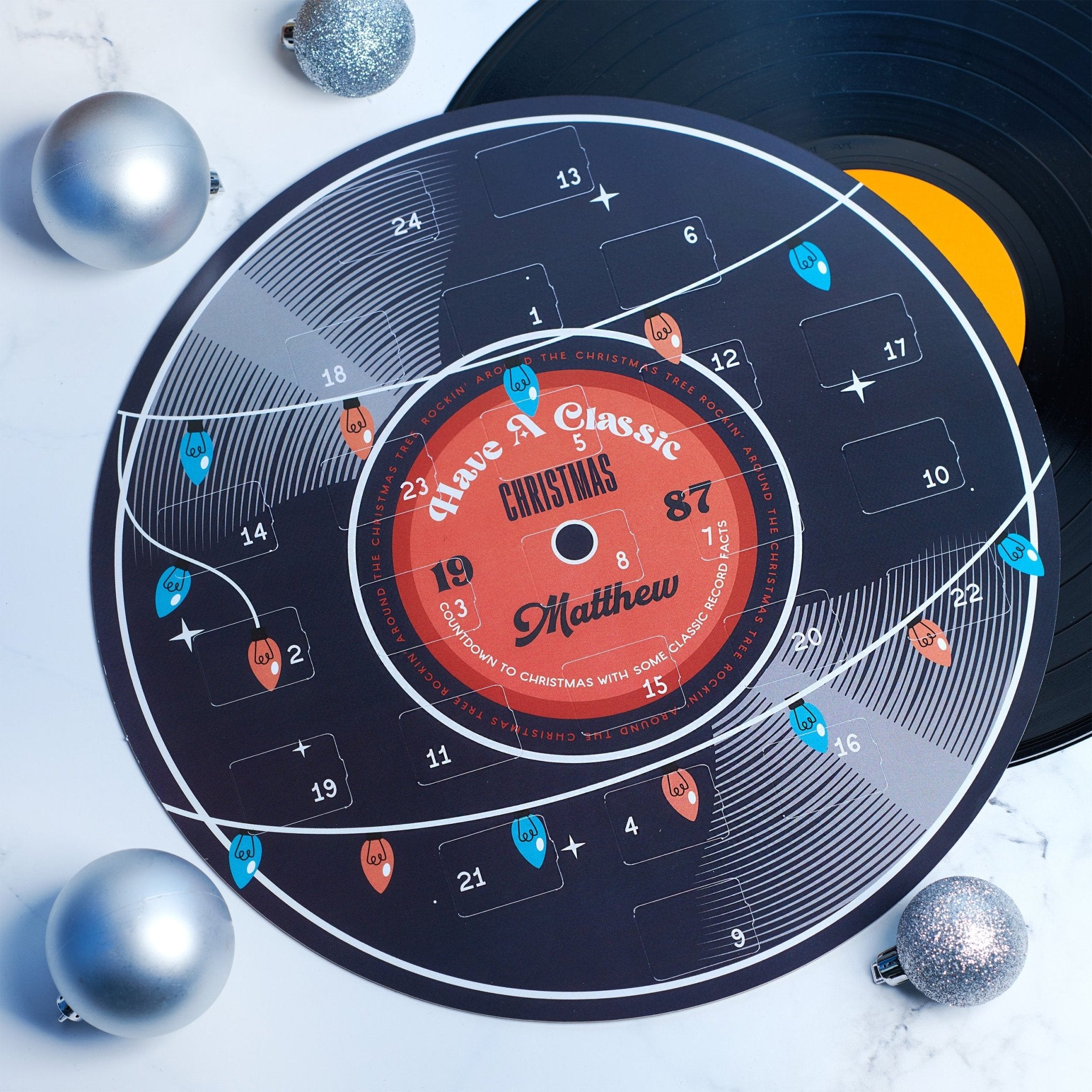 Oakdene Designs Advent Calendar Personalised Vinyl Record Music Advent Calendar Oakdene Designs Advent Calendar Personalised Vinyl Record Music Advent Calendar