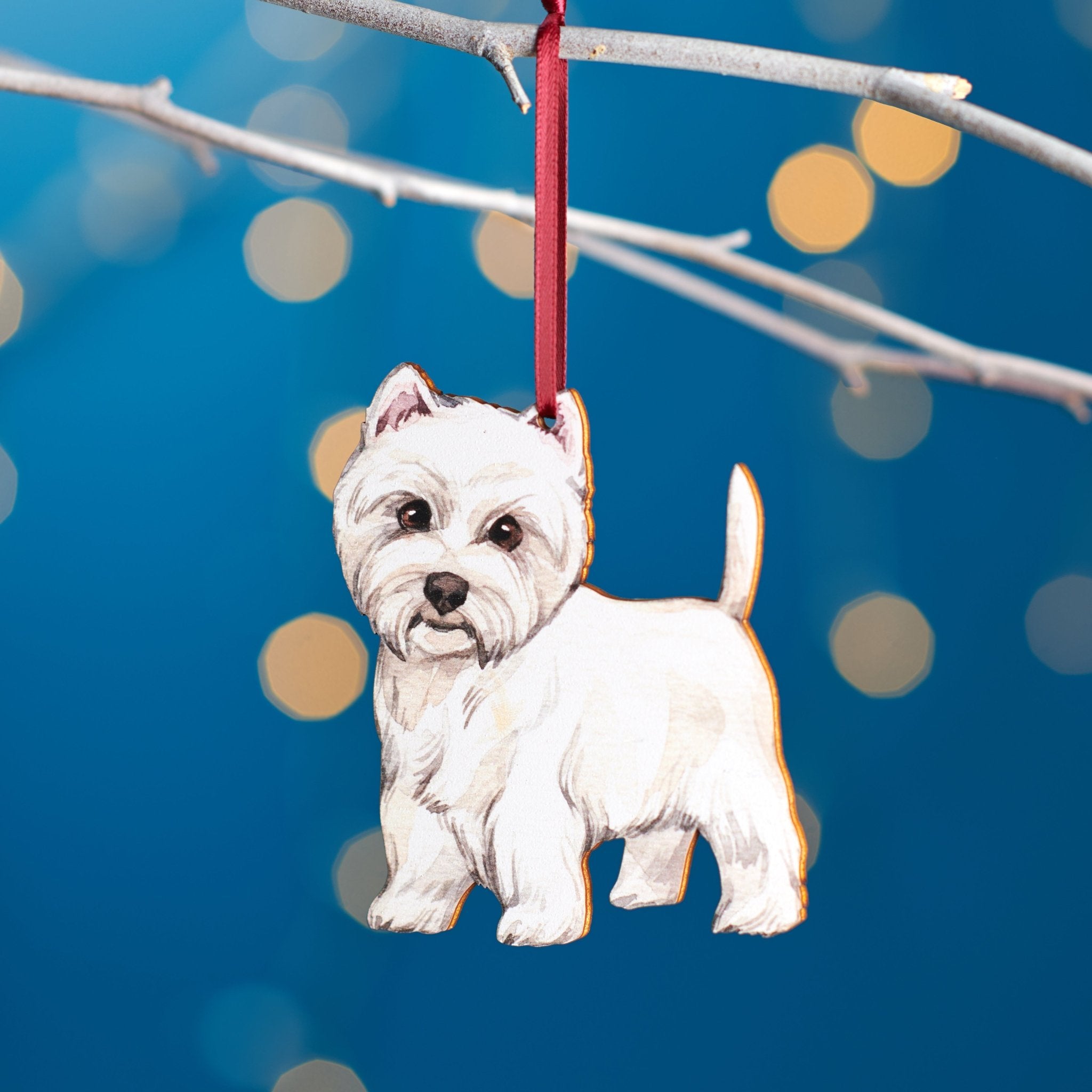 Oakdene Designs Christmas Decorations Painted Dog Wooden Christmas Decoration Oakdene Designs Christmas Decorations Painted Dog Wooden Christmas Decoration