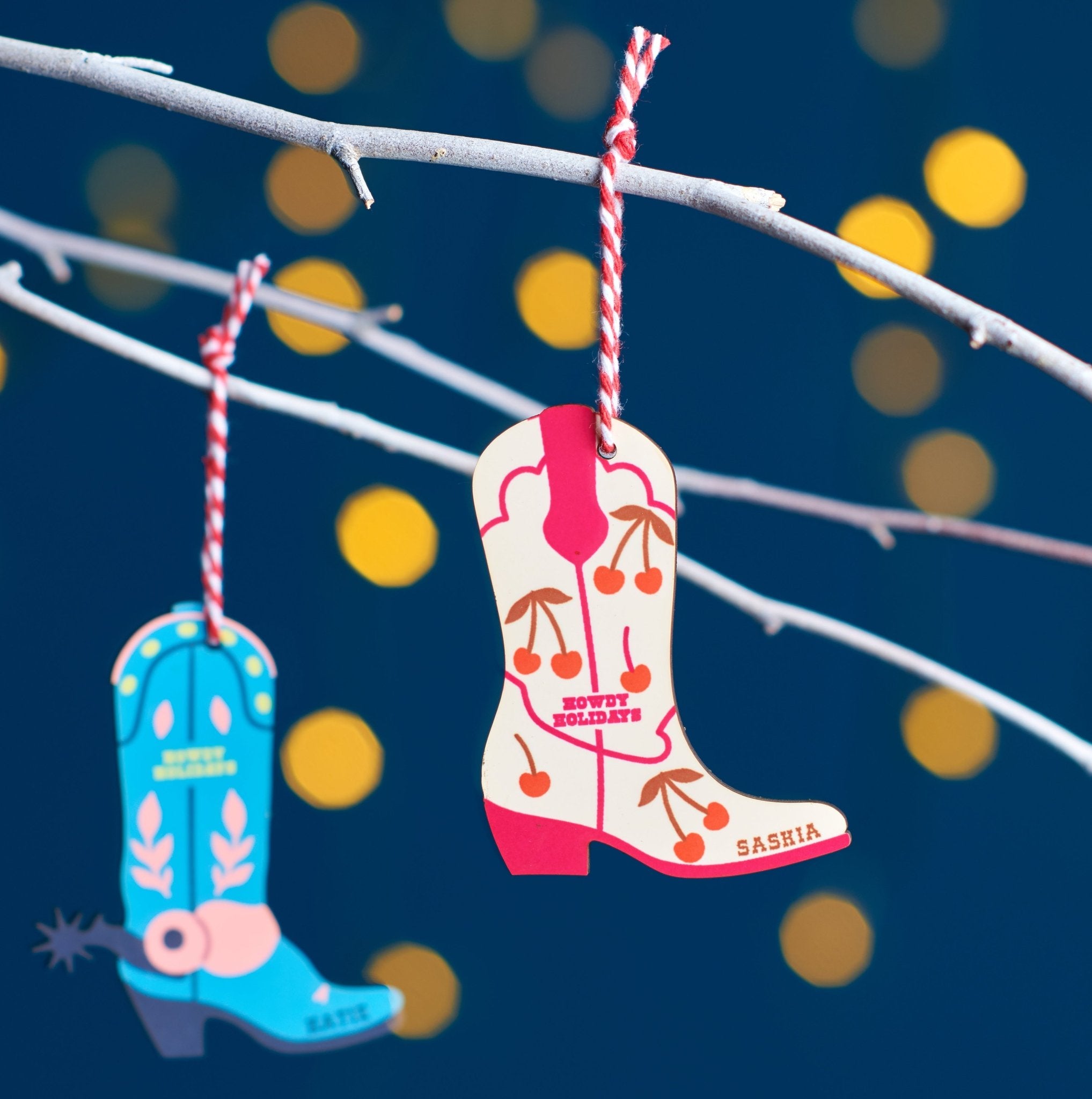 Oakdene Designs Christmas Decorations Personalised Cowboy Boot Christmas Decoration Oakdene Designs Christmas Decorations Personalised Cowboy Boot Christmas Decoration