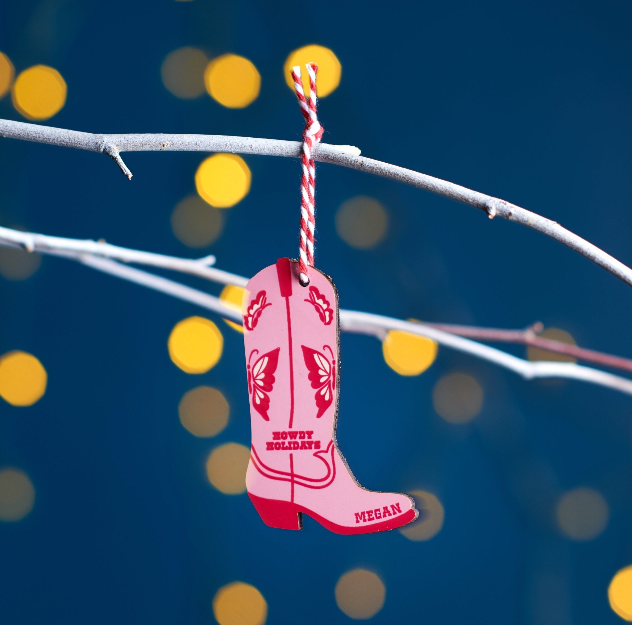 Oakdene Designs Christmas Decorations Personalised Cowboy Boot Christmas Decoration Oakdene Designs Christmas Decorations Personalised Cowboy Boot Christmas Decoration
