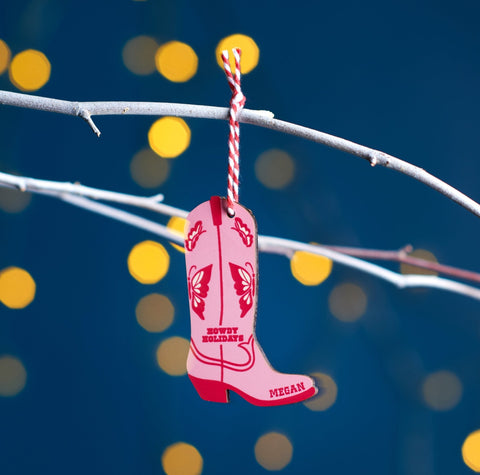 Oakdene Designs Christmas Decorations Personalised Cowboy Boot Christmas Decoration Oakdene Designs Christmas Decorations Personalised Cowboy Boot Christmas Decoration