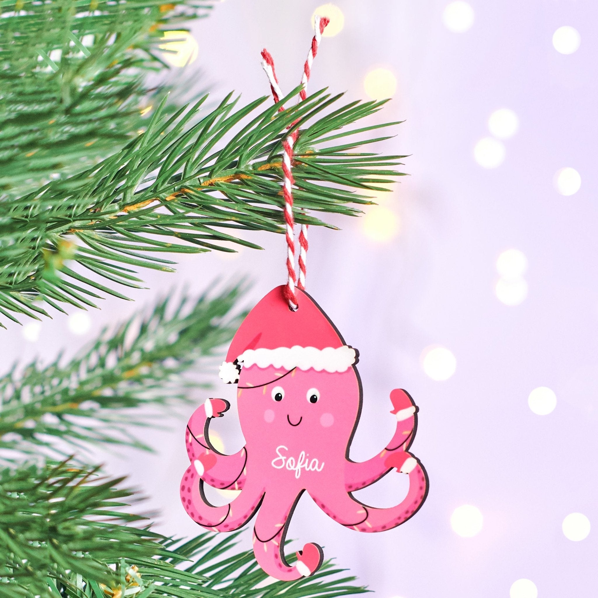 Oakdene Designs Christmas Decorations Personalised Octopus Decoration Oakdene Designs Christmas Decorations Personalised Octopus Decoration