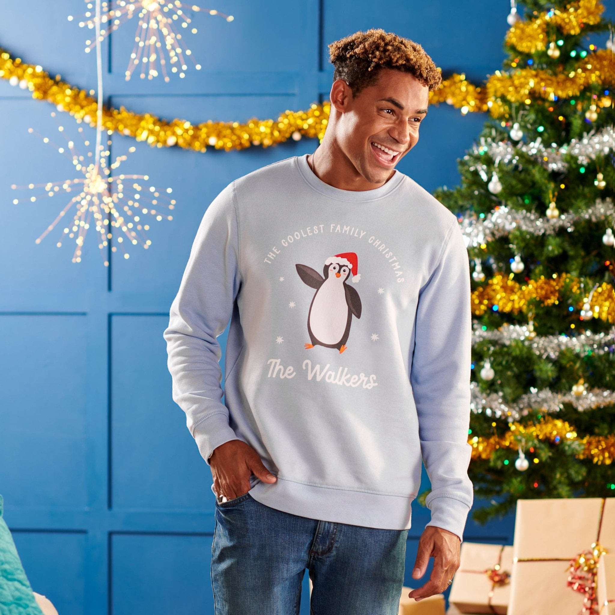 Oakdene Designs Christmas Jumper Personalised Penguin Family Adult Christmas Jumper Oakdene Designs Christmas Jumper Personalised Penguin Family Adult Christmas Jumper
