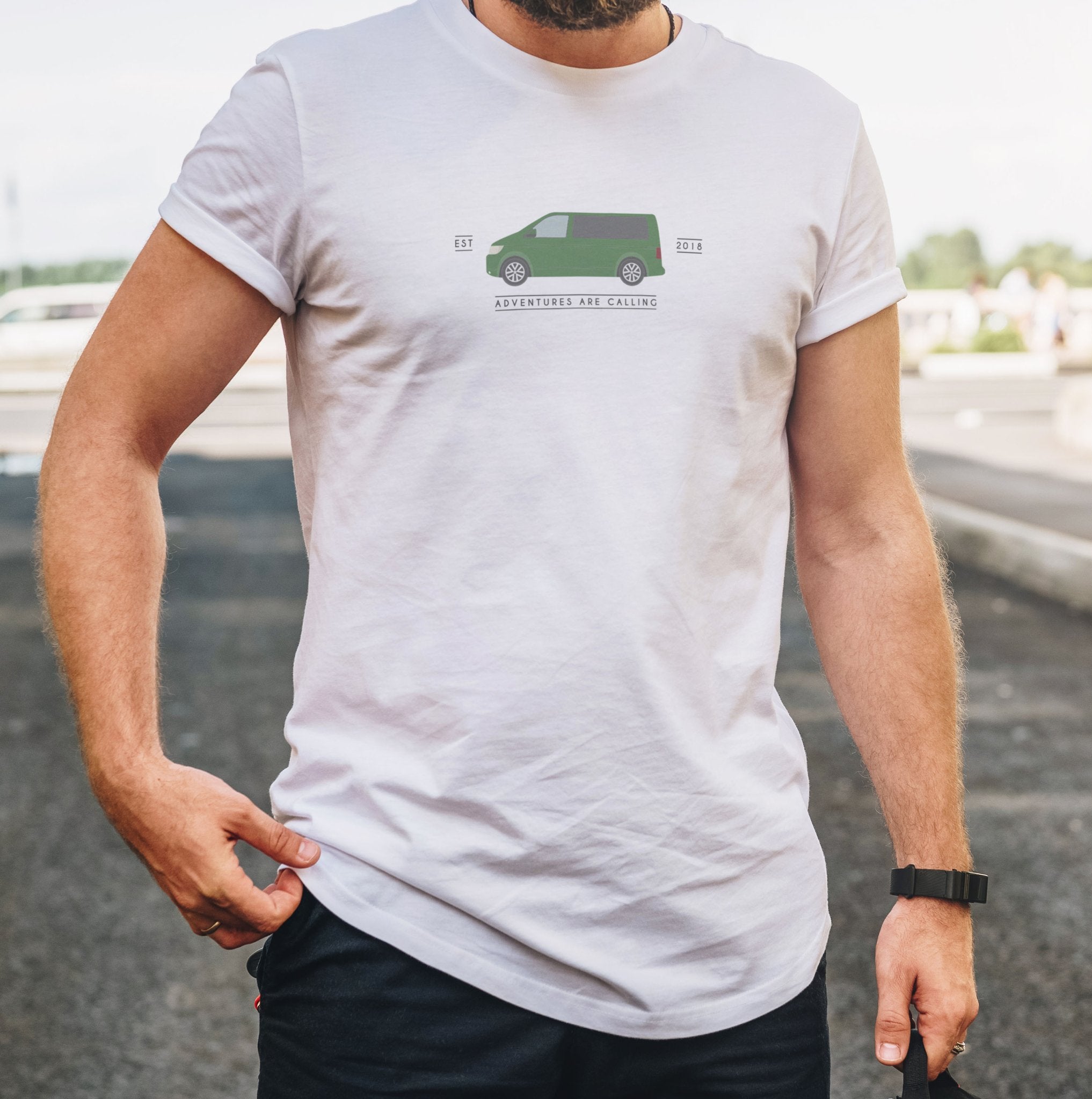 Personalised Men's Camper Van T Shirt - Main Image