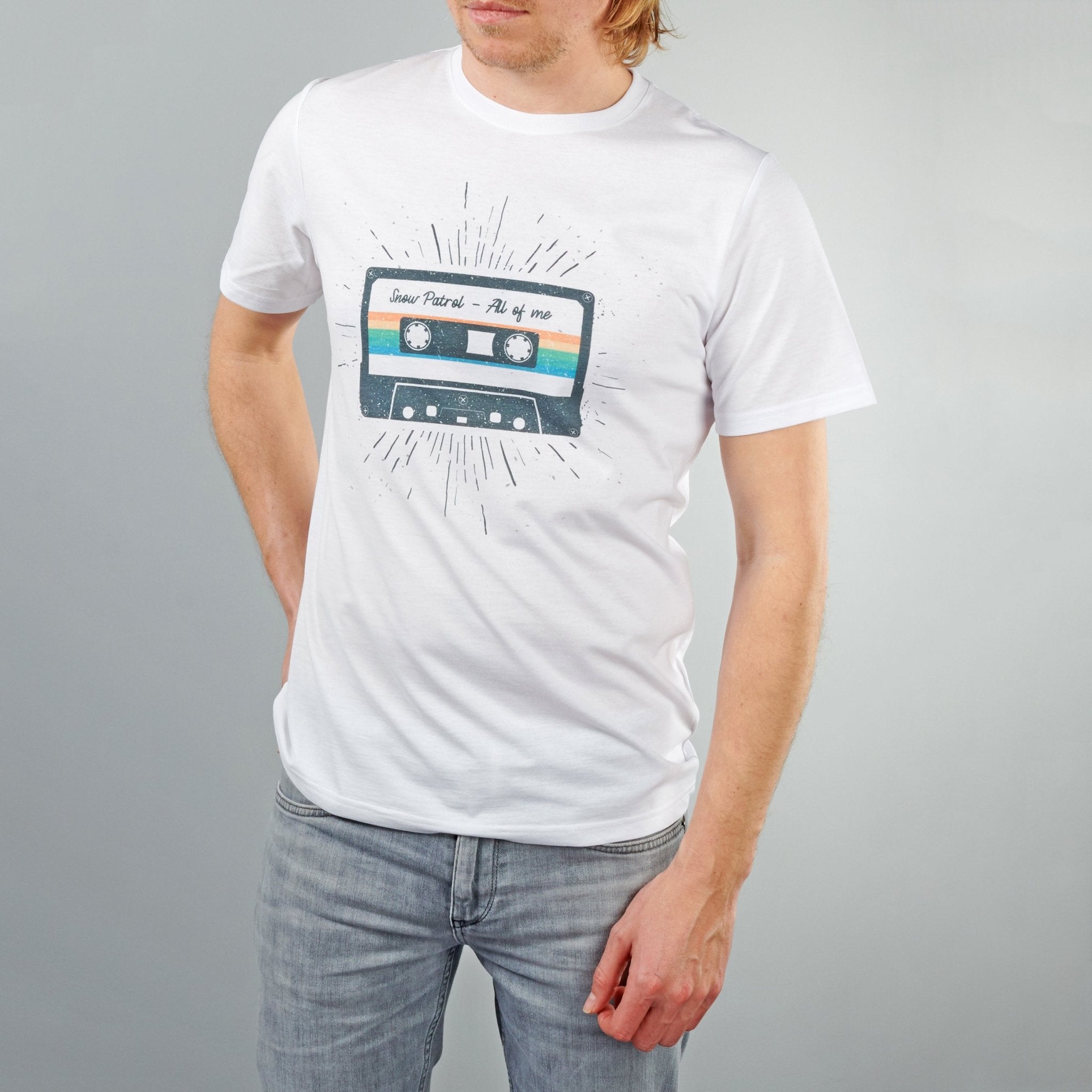 Oakdene Designs Clothing Personalised Retro Music Tape T-Shirt Oakdene Designs Clothing Personalised Retro Music Tape T-Shirt