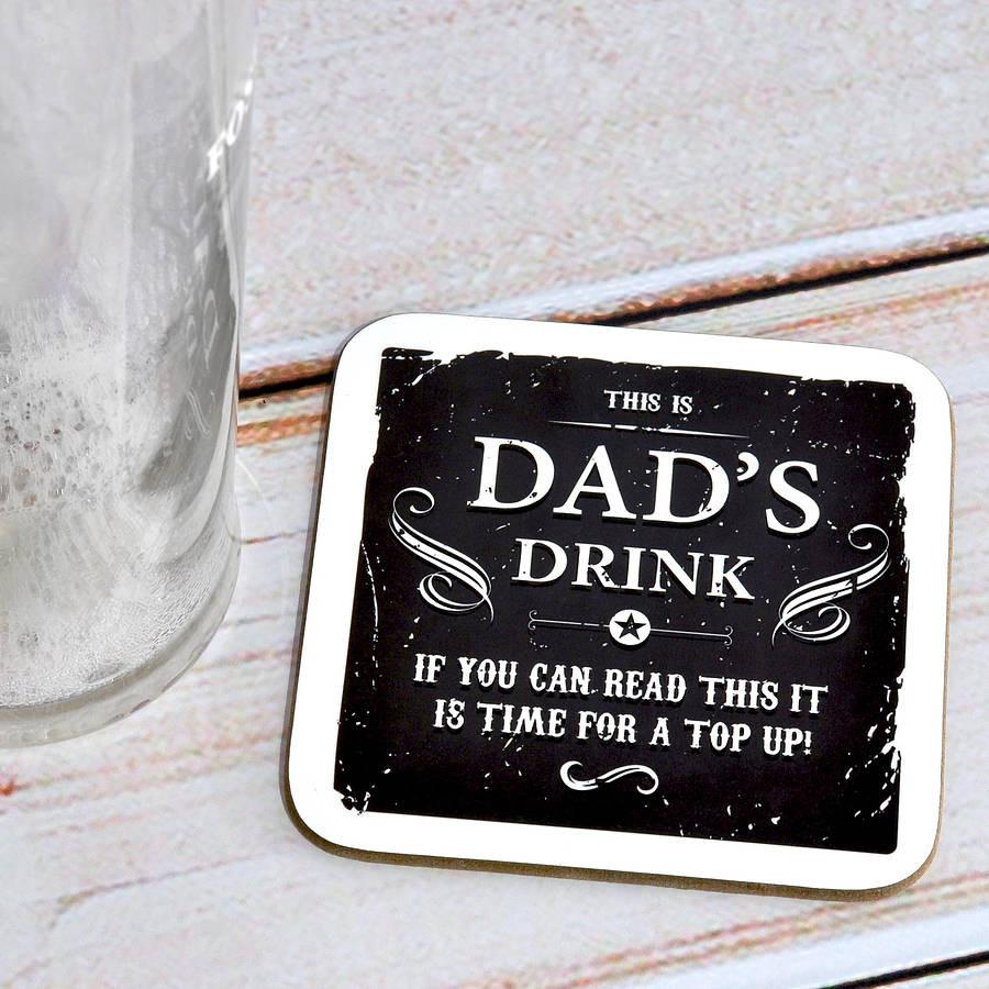 Oakdene Designs Coasters Individual Funny Father's Day Coaster Oakdene Designs Coasters Individual Funny Father's Day Coaster