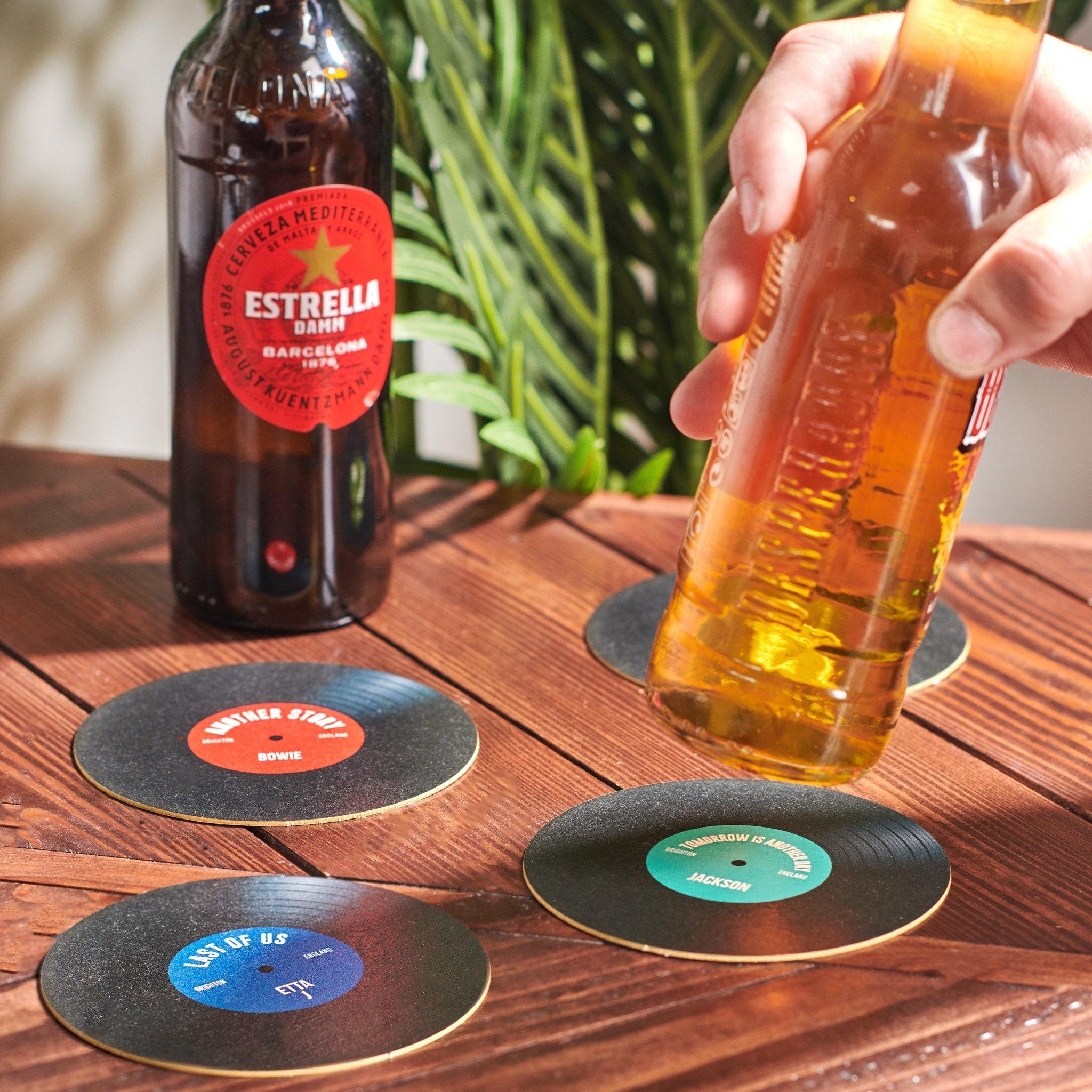 Oakdene Designs Coasters Personalised Vinyl Record Beer Mat Coasters Oakdene Designs Coasters Personalised Vinyl Record Beer Mat Coasters