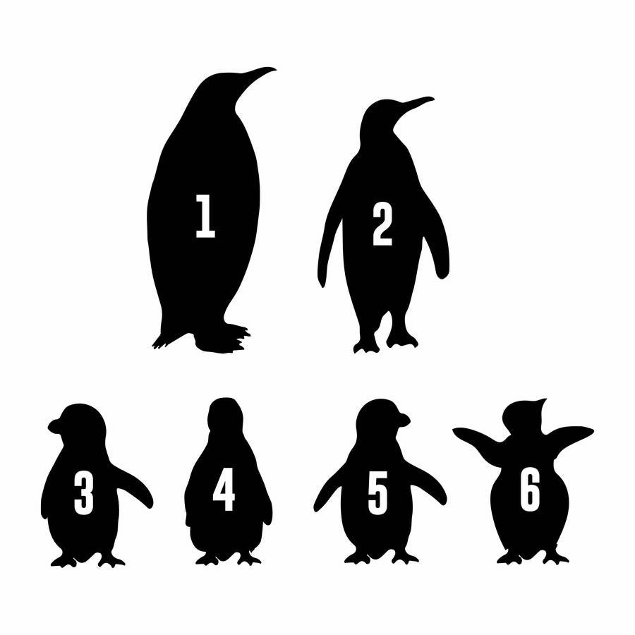 Oakdene Designs Cushions Personalised Copper Family Penguin Cushion Oakdene Designs Cushions Personalised Copper Family Penguin Cushion