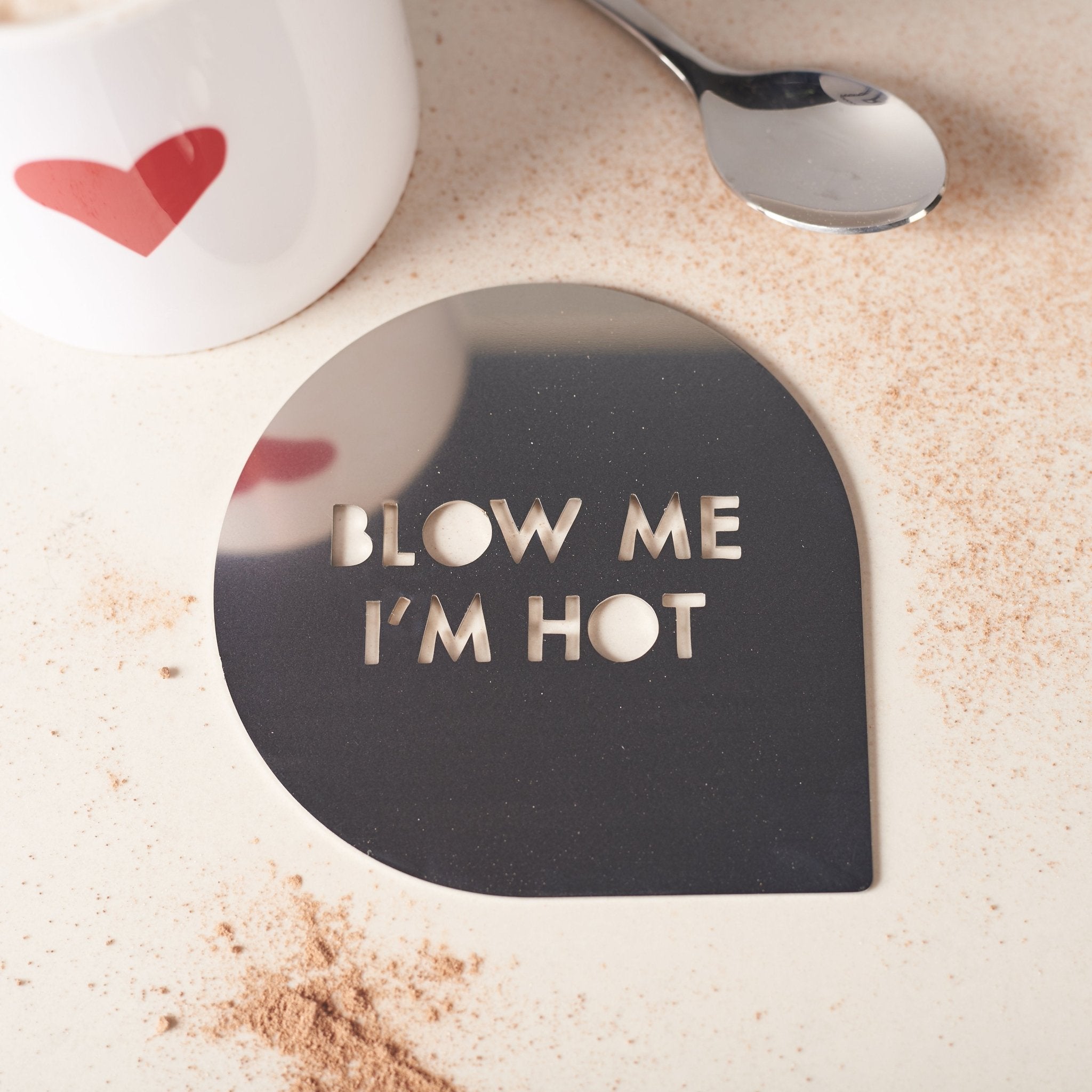 Oakdene Designs Food / Drink Personalised Couples Coffee Stencil Oakdene Designs Food / Drink Personalised Couples Coffee Stencil