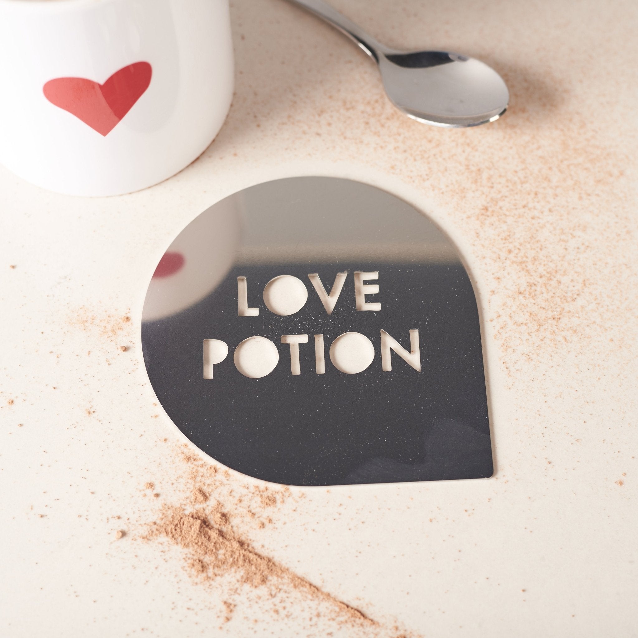 Oakdene Designs Food / Drink Personalised Couples Coffee Stencil Oakdene Designs Food / Drink Personalised Couples Coffee Stencil