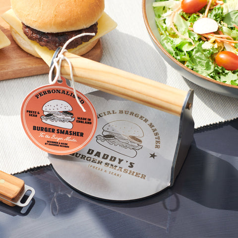 Oakdene Designs Food / Drink Personalised Stainless Steel Burger Smasher