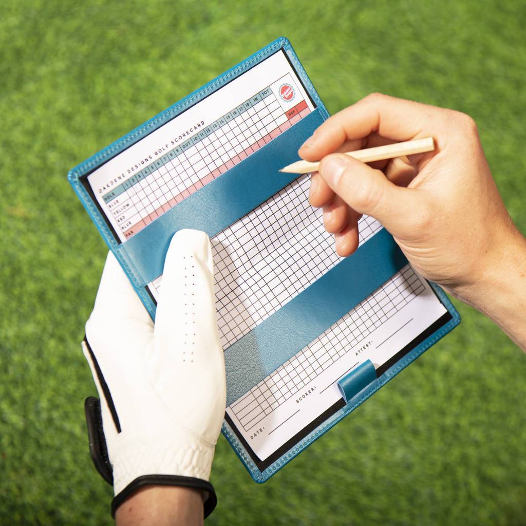 Oakdene Designs Golf Accessories Personalised Golf Score Card Holder Oakdene Designs Golf Accessories Personalised Golf Score Card Holder