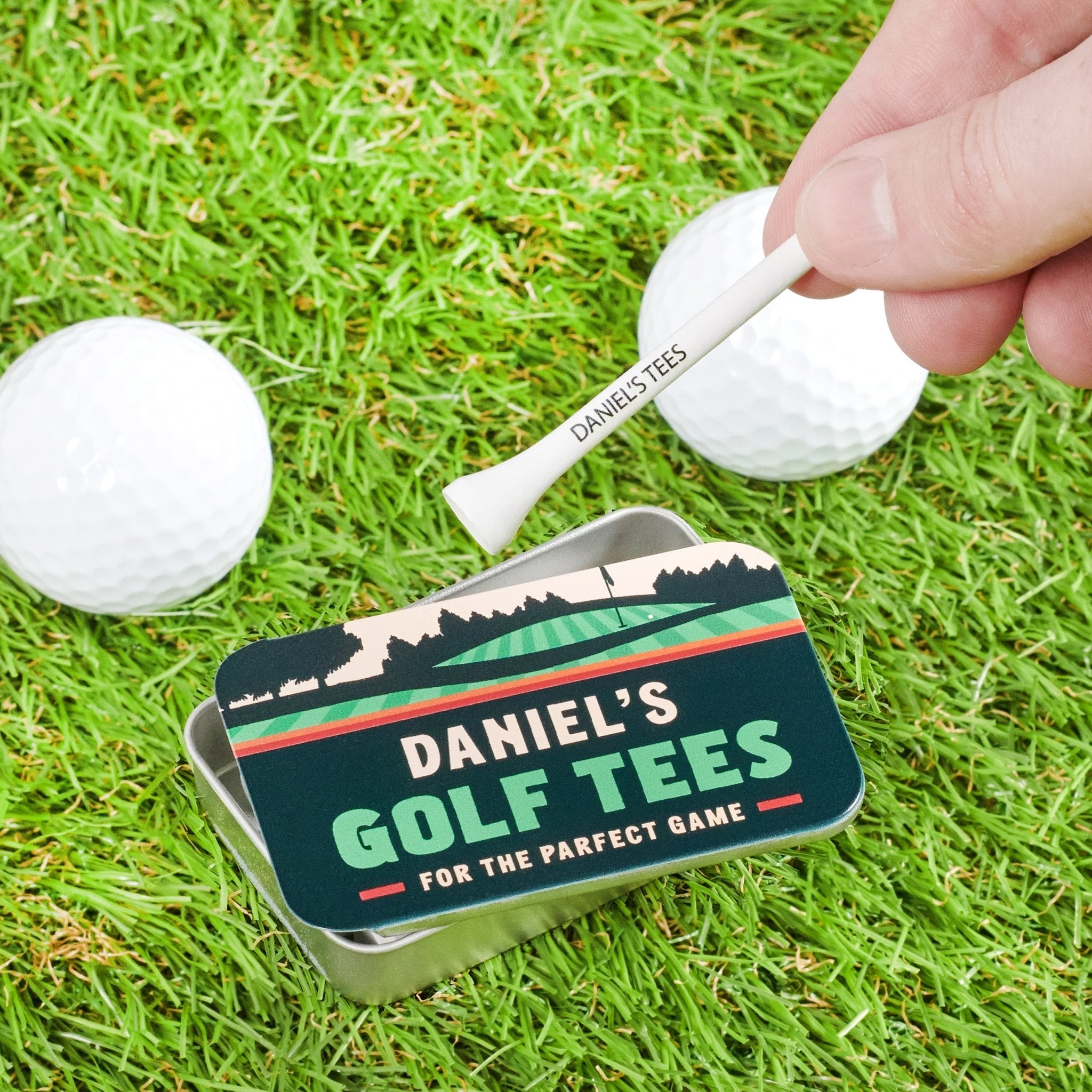 Oakdene Designs Golf Accessories Personalised Set Of Golf Tees In Tin Oakdene Designs Golf Accessories Personalised Set Of Golf Tees In Tin