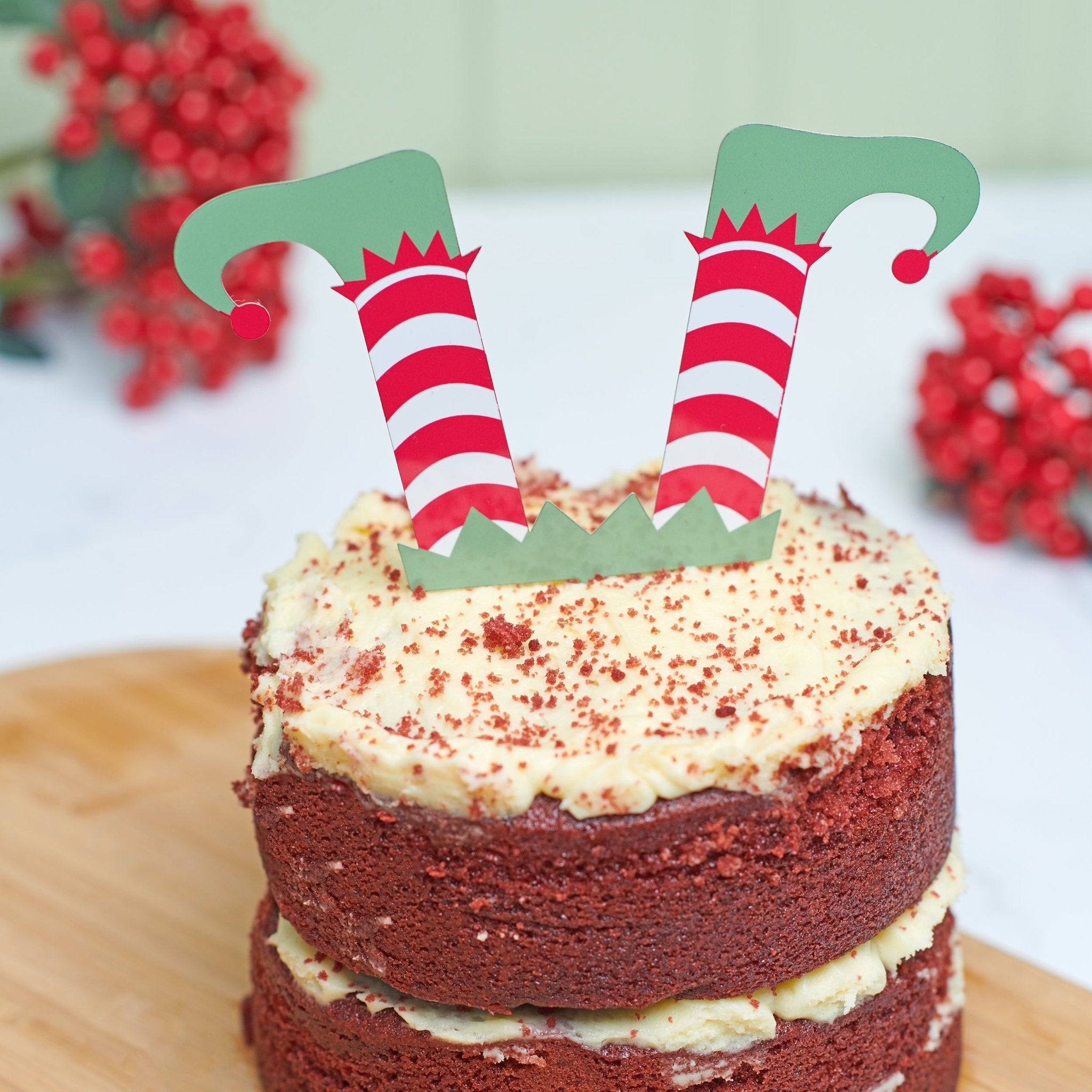 Oakdene Designs Home Decor Metal Funny Elf Christmas Cake Topper Legs Decoration Oakdene Designs Home Decor Metal Funny Elf Christmas Cake Topper Legs Decoration