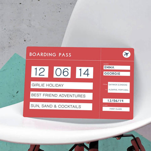 Oakdene Designs Home Decor Personalised Plane Boarding Pass Ticket Plaque Oakdene Designs Home Decor Personalised Plane Boarding Pass Ticket Plaque