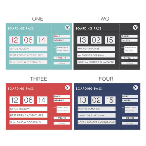 Oakdene Designs Home Decor Personalised Plane Boarding Pass Ticket Plaque Oakdene Designs Home Decor Personalised Plane Boarding Pass Ticket Plaque