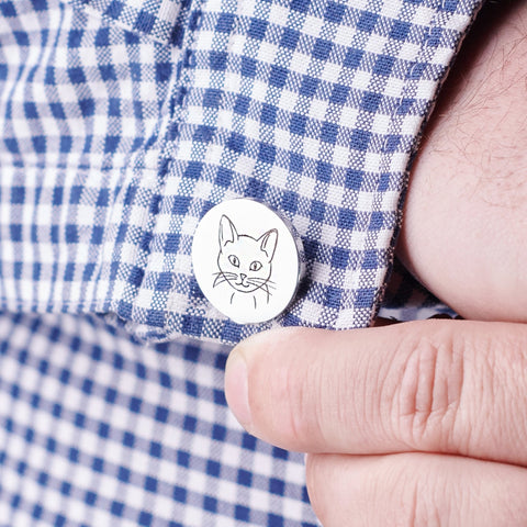 Oakdene Designs Jewellery Personalised Cat Breed Cufflinks Oakdene Designs Jewellery Personalised Cat Breed Cufflinks