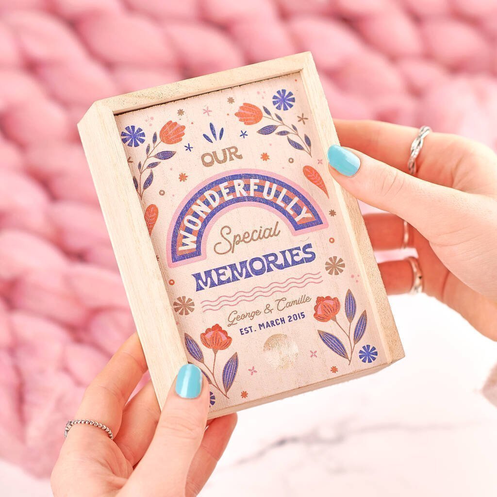 Oakdene Designs Keepsakes & Tokens Personalised Couples Memory Box Oakdene Designs Keepsakes & Tokens Personalised Couples Memory Box