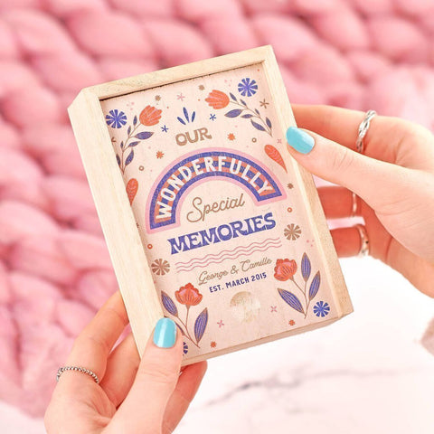 Oakdene Designs Keepsakes & Tokens Personalised Couples Memory Box Oakdene Designs Keepsakes & Tokens Personalised Couples Memory Box