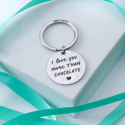 Oakdene Designs Keyrings Personalised I Love You More Than Metal Keyring Oakdene Designs Keyrings Personalised I Love You More Than Metal Keyring