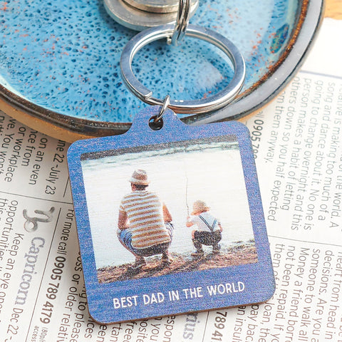 Oakdene Designs Keyrings Personalised Wooden Photo Keyring Oakdene Designs Keyrings Personalised Wooden Photo Keyring