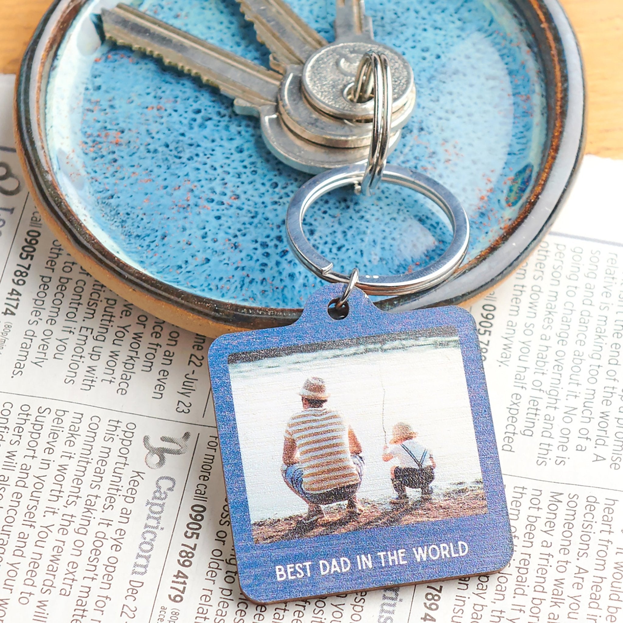 Oakdene Designs Keyrings Personalised Wooden Photo Keyring Oakdene Designs Keyrings Personalised Wooden Photo Keyring