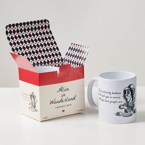 Oakdene Designs Mugs Alice In Wonderland 'Entirely Bonkers' Mug