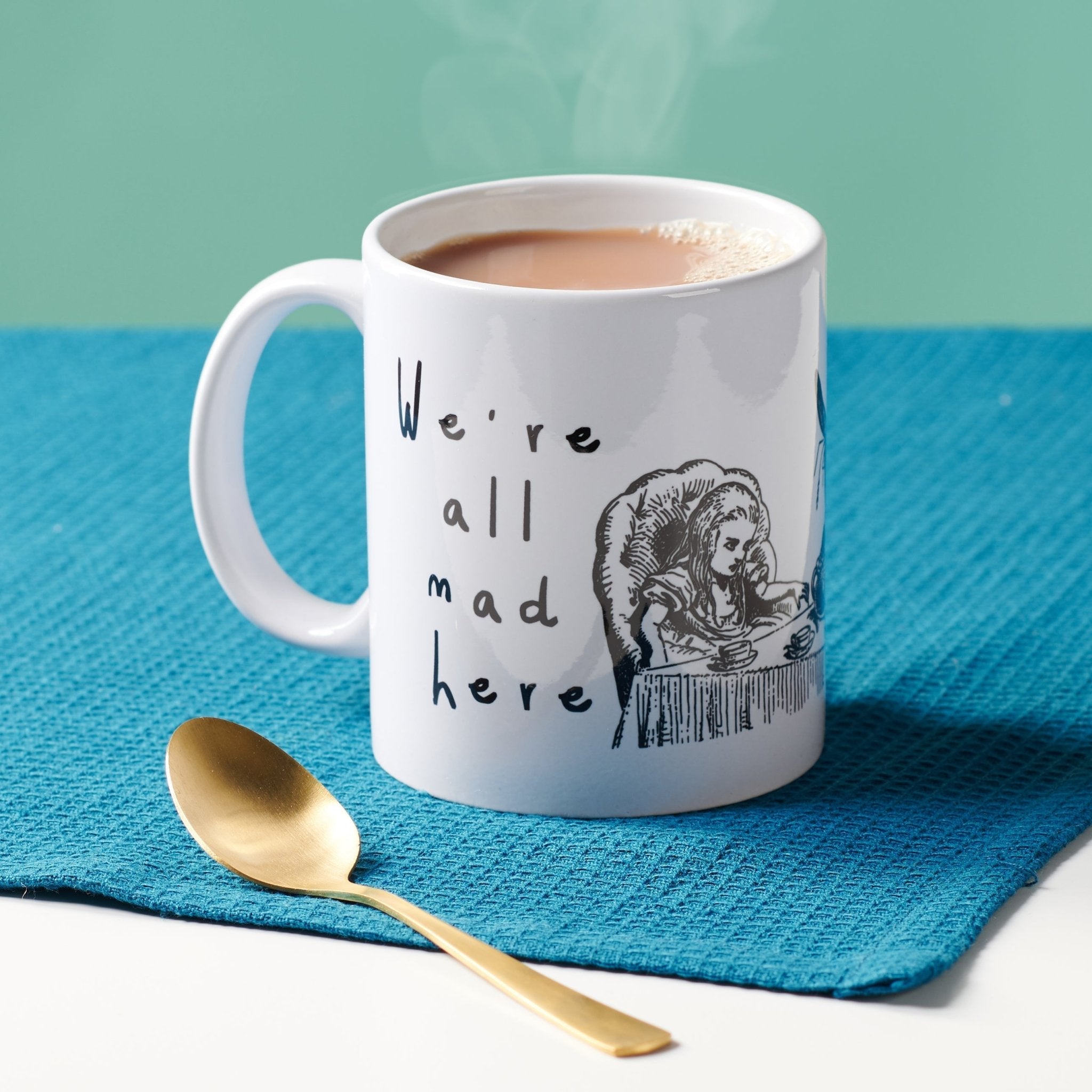 Oakdene Designs Mugs Alice In Wonderland 'We're All Mad Here' Mug Oakdene Designs Mugs Alice In Wonderland 'We're All Mad Here' Mug
