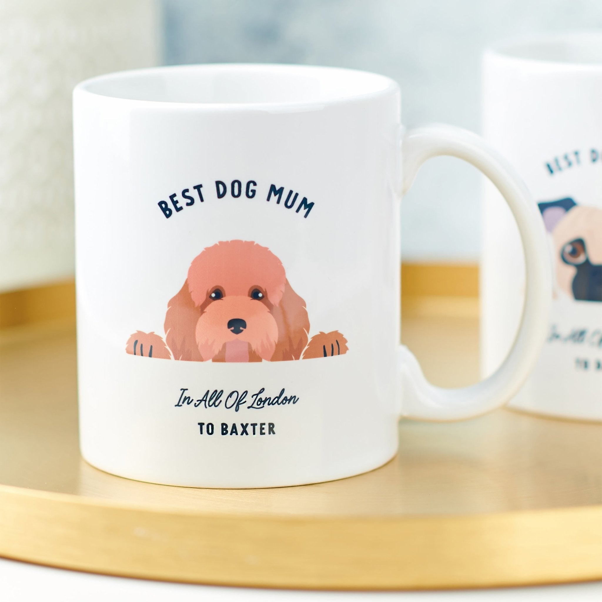 Oakdene Designs Mugs Personalised Best Dog Mum and Dad Breed Mug Oakdene Designs Mugs Personalised Best Dog Mum and Dad Breed Mug