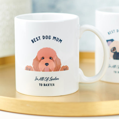 Oakdene Designs Mugs Personalised Best Dog Mum and Dad Breed Mug Oakdene Designs Mugs Personalised Best Dog Mum and Dad Breed Mug