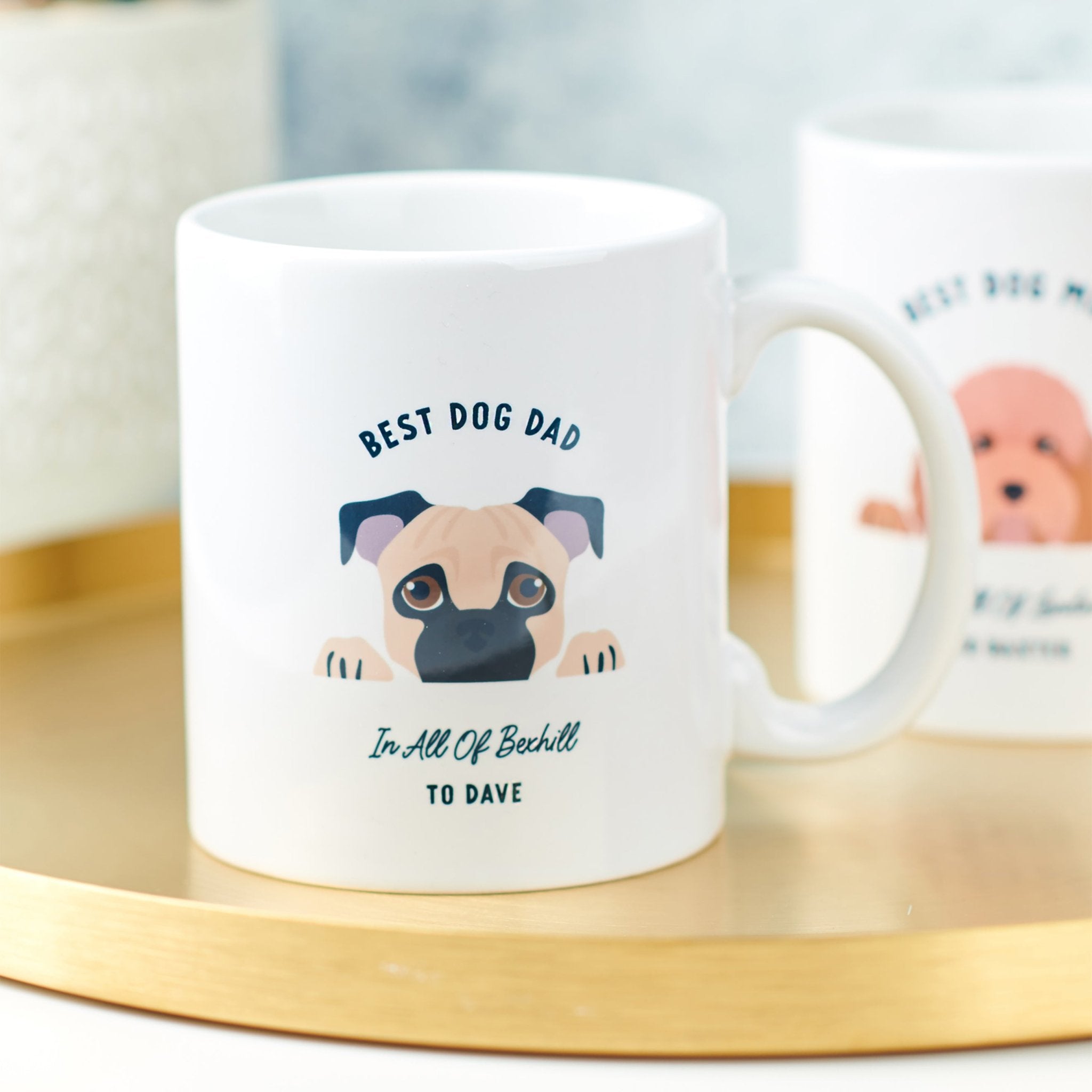 Oakdene Designs Mugs Personalised Best Dog Mum and Dad Breed Mug Oakdene Designs Mugs Personalised Best Dog Mum and Dad Breed Mug