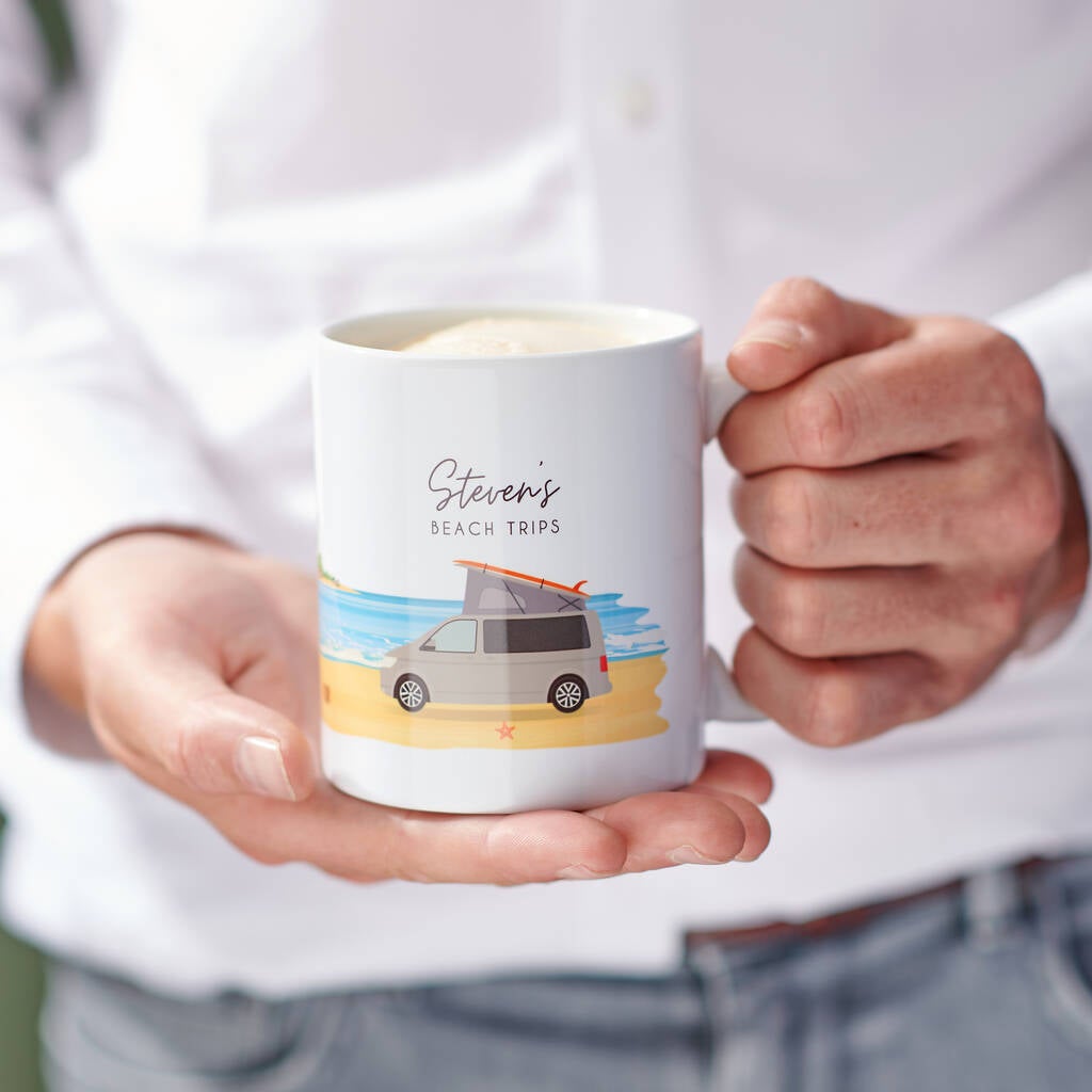 Oakdene Designs Mugs Personalised Camper Van Mug Oakdene Designs Mugs Personalised Camper Van Mug
