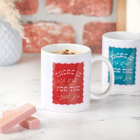 Oakdene Designs Mugs Personalised 'No Rest For The With Kid' Mug Oakdene Designs Mugs Personalised 'No Rest For The With Kid' Mug
