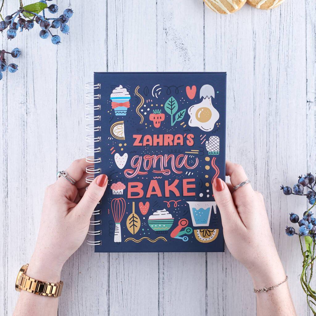 Oakdene Designs Notebooks Personalised Baking Recipe Notebook Oakdene Designs Notebooks Personalised Baking Recipe Notebook