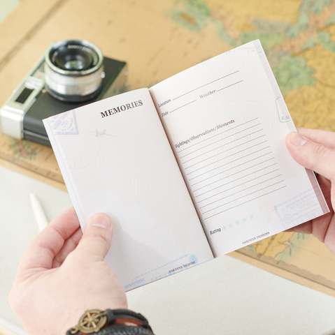 Oakdene Designs Notebooks Personalised Family Passport Adventure Notebook Journal