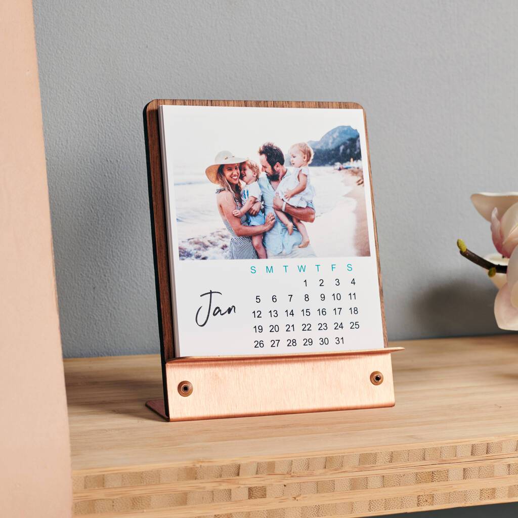 Oakdene Designs Photo Products Personalised Copper And Walnut Photo Calendar Oakdene Designs Photo Products Personalised Copper And Walnut Photo Calendar