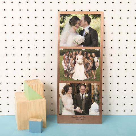 Oakdene Designs Photo Products Personalised Solid Copper Photo Booth Print Oakdene Designs Photo Products Personalised Solid Copper Photo Booth Print