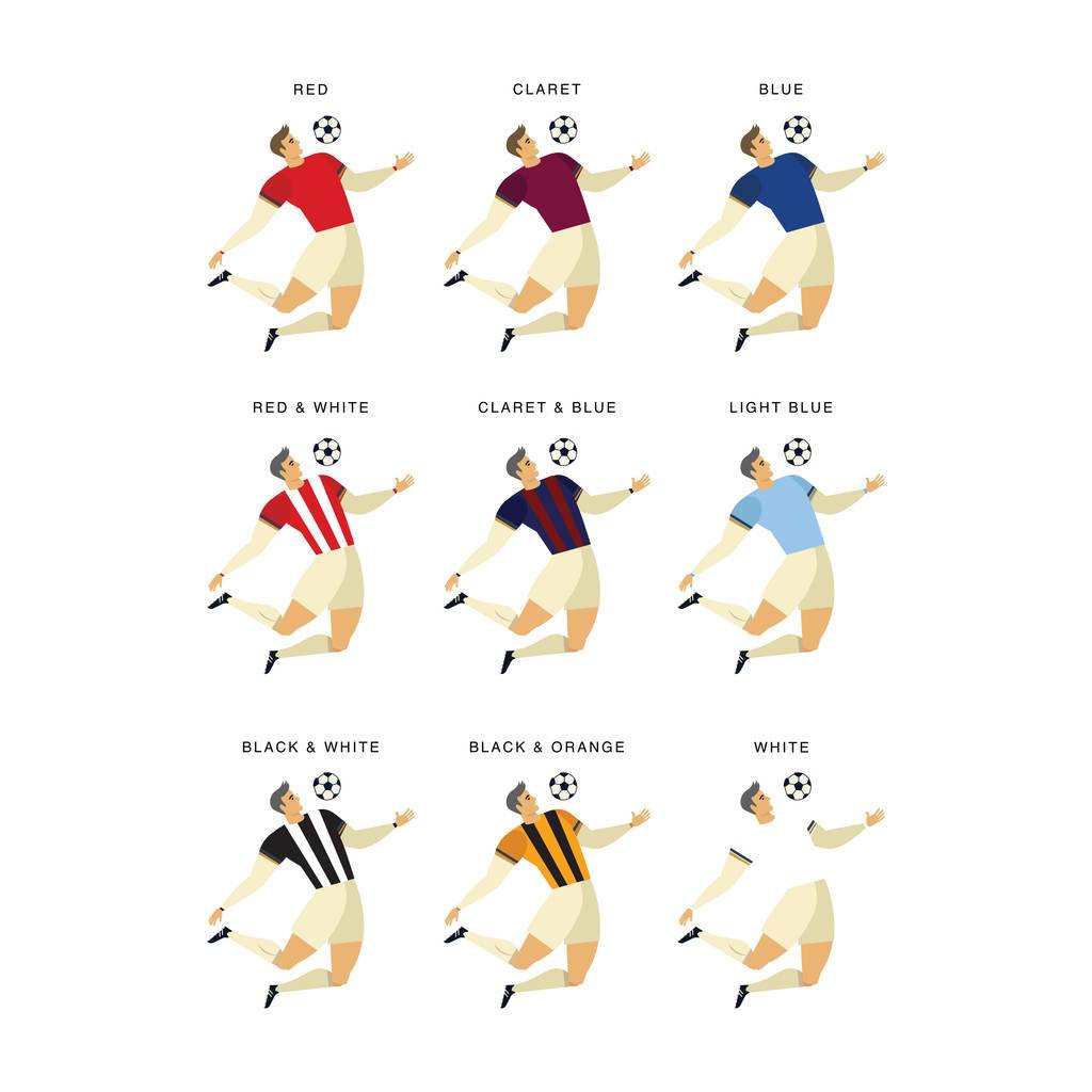 Oakdene Designs Prints Personalised Retro Style Football Print Oakdene Designs Prints Personalised Retro Style Football Print