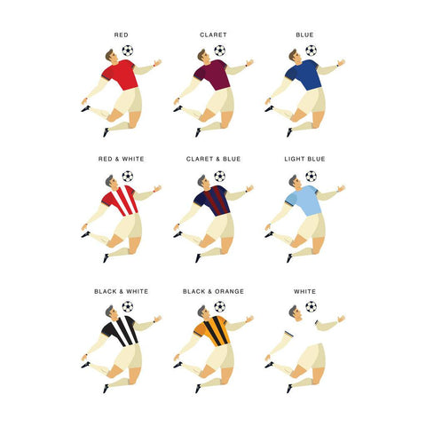 Oakdene Designs Prints Personalised Retro Style Football Print Oakdene Designs Prints Personalised Retro Style Football Print