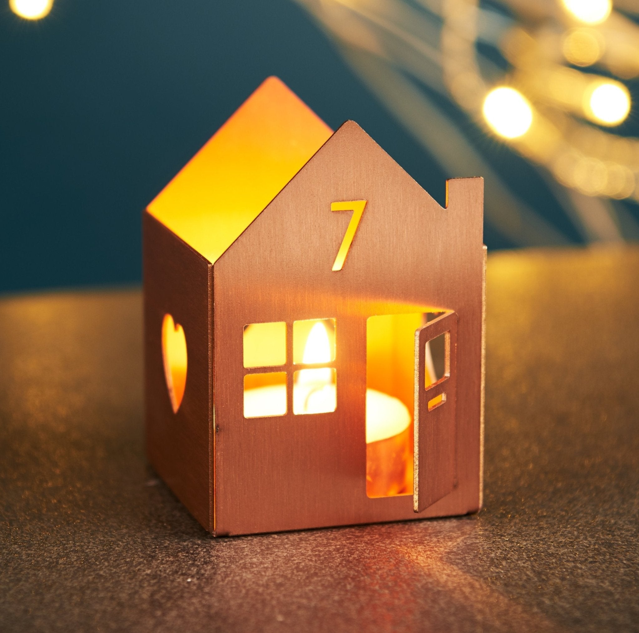 Oakdene Designs Tea Light Holder Personalised Metal House Tea Light Holder Oakdene Designs Tea Light Holder Personalised Metal House Tea Light Holder