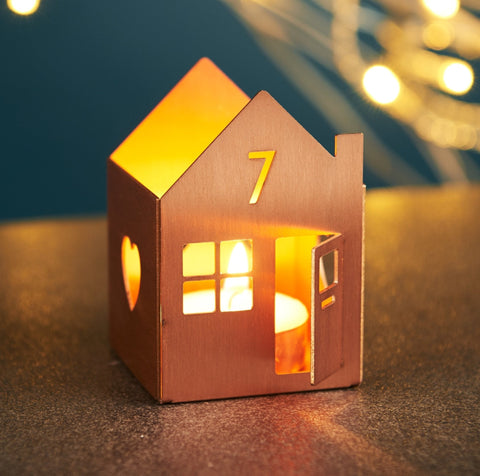 Oakdene Designs Tea Light Holder Personalised Metal House Tea Light Holder Oakdene Designs Tea Light Holder Personalised Metal House Tea Light Holder