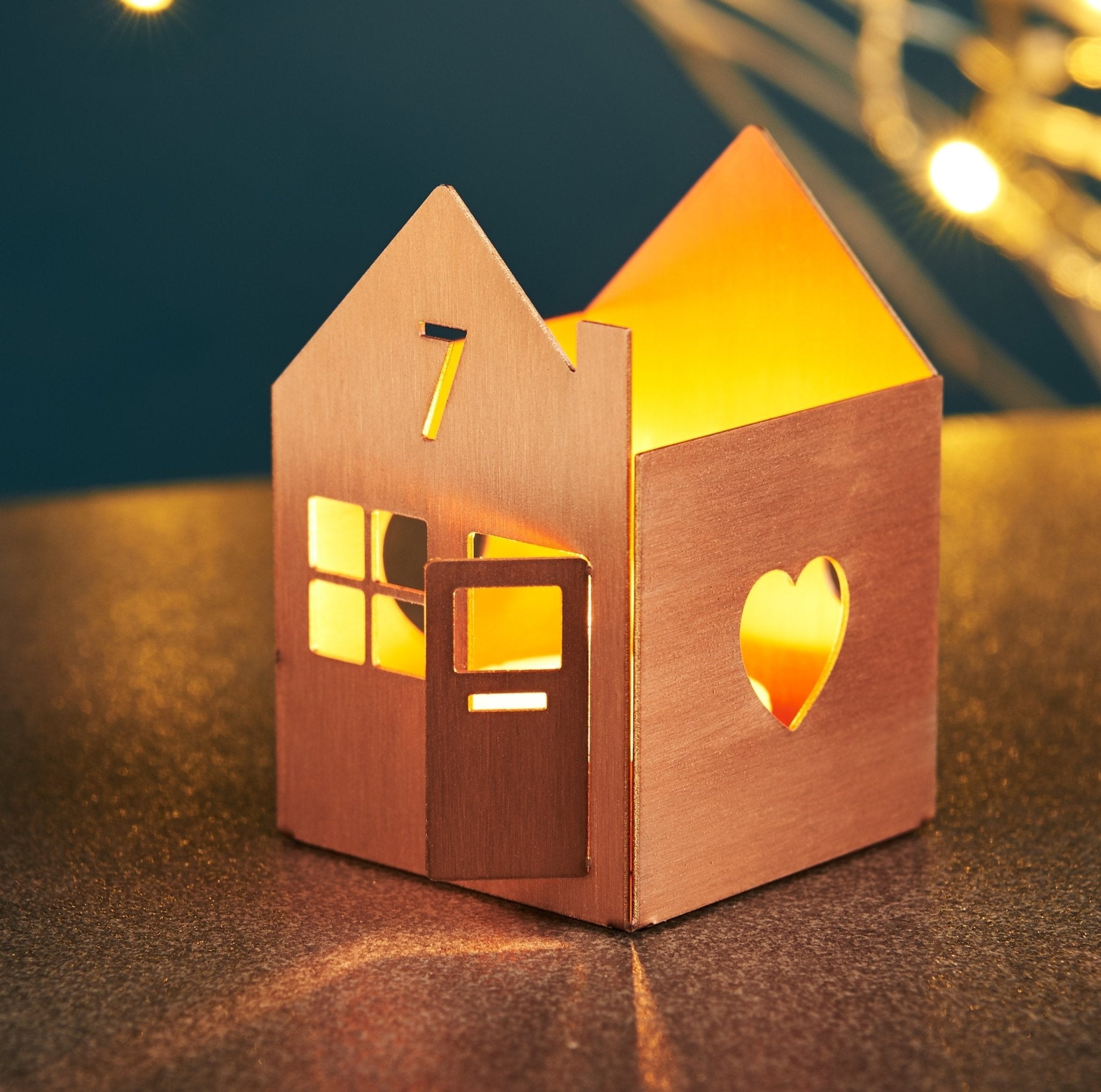 Oakdene Designs Tea Light Holder Personalised Metal House Tea Light Holder Oakdene Designs Tea Light Holder Personalised Metal House Tea Light Holder