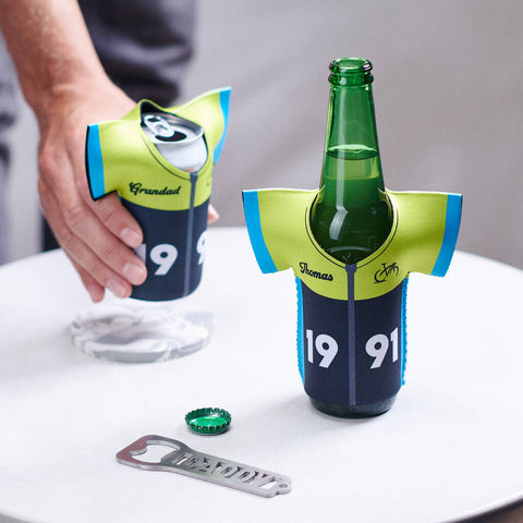 Personalised Cycling Shirt Can Cooler Personalised Cycling Shirt Can Cooler