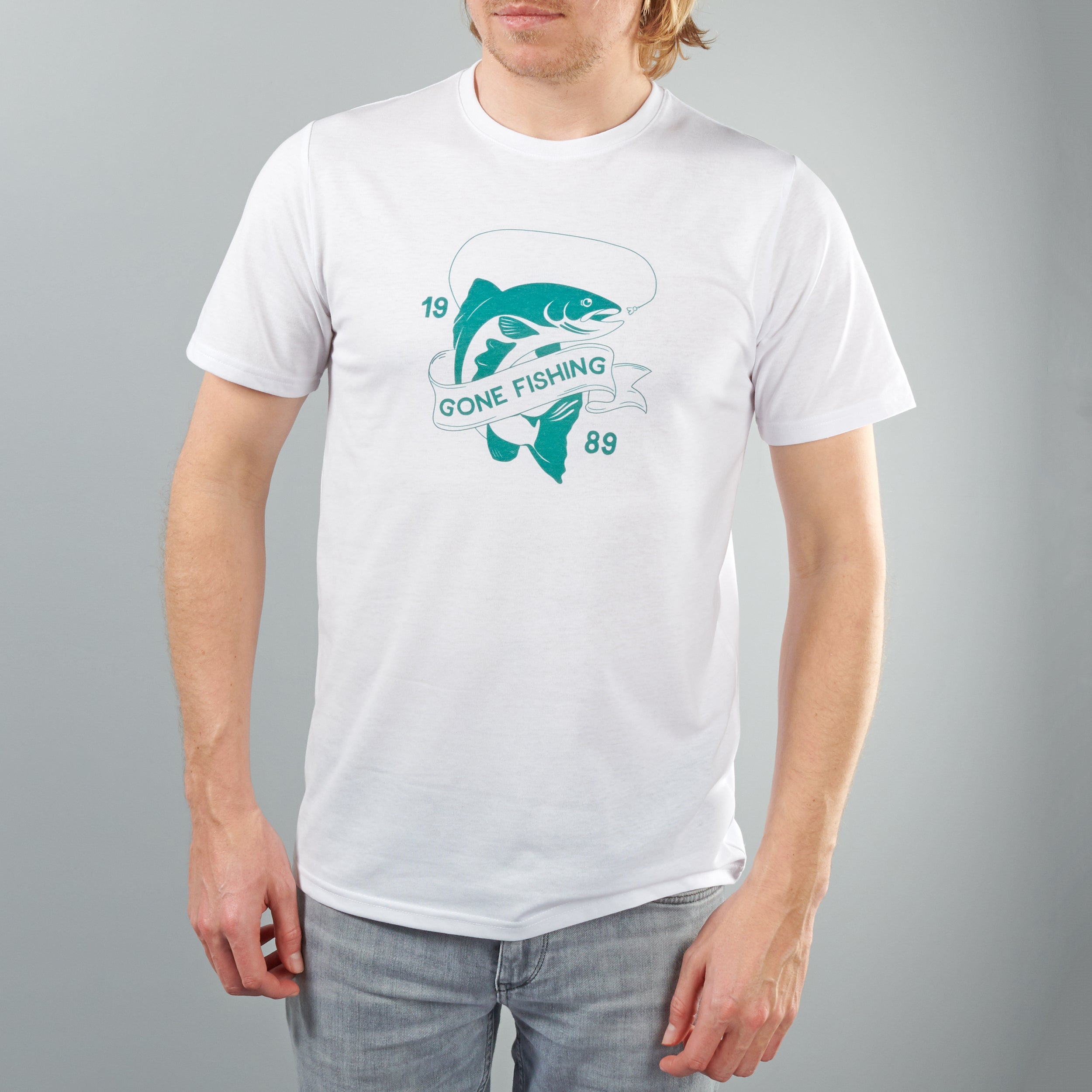 Oakdene Designs Clothing Personalised Gone Fishing T-Shirt
