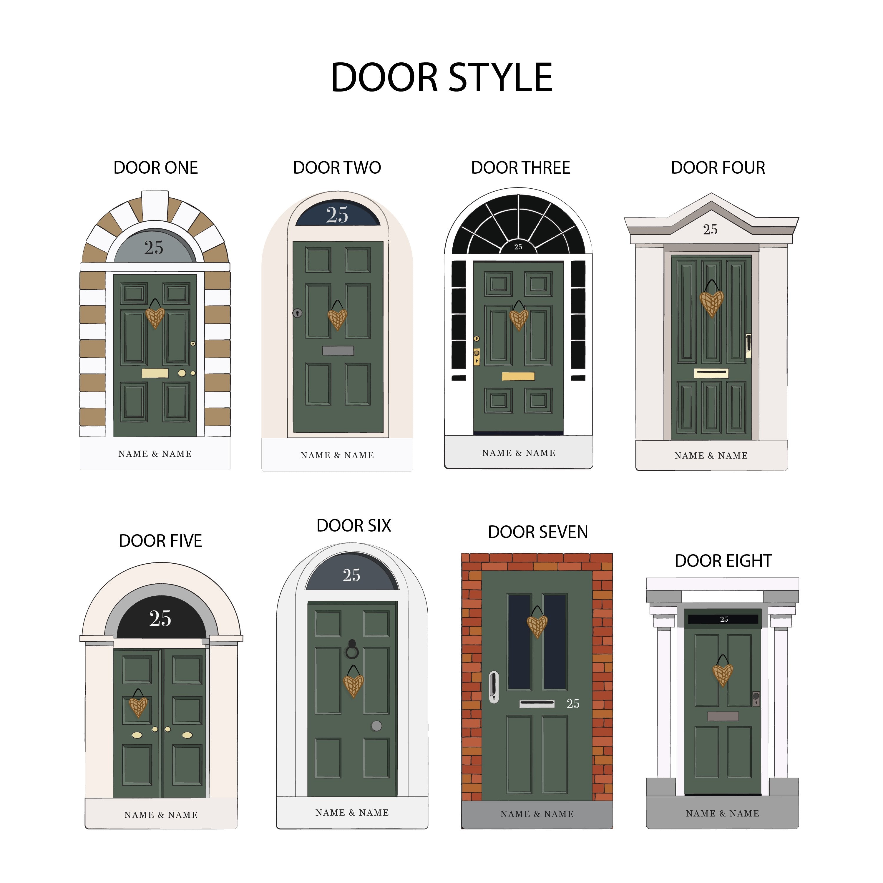Oakdene Designs Home Decor Personalised Couples Front Door Key Hook