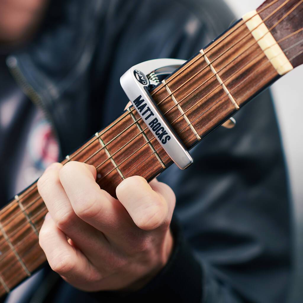 Personalised Metal Guitar Capo   – Oakdene Designs