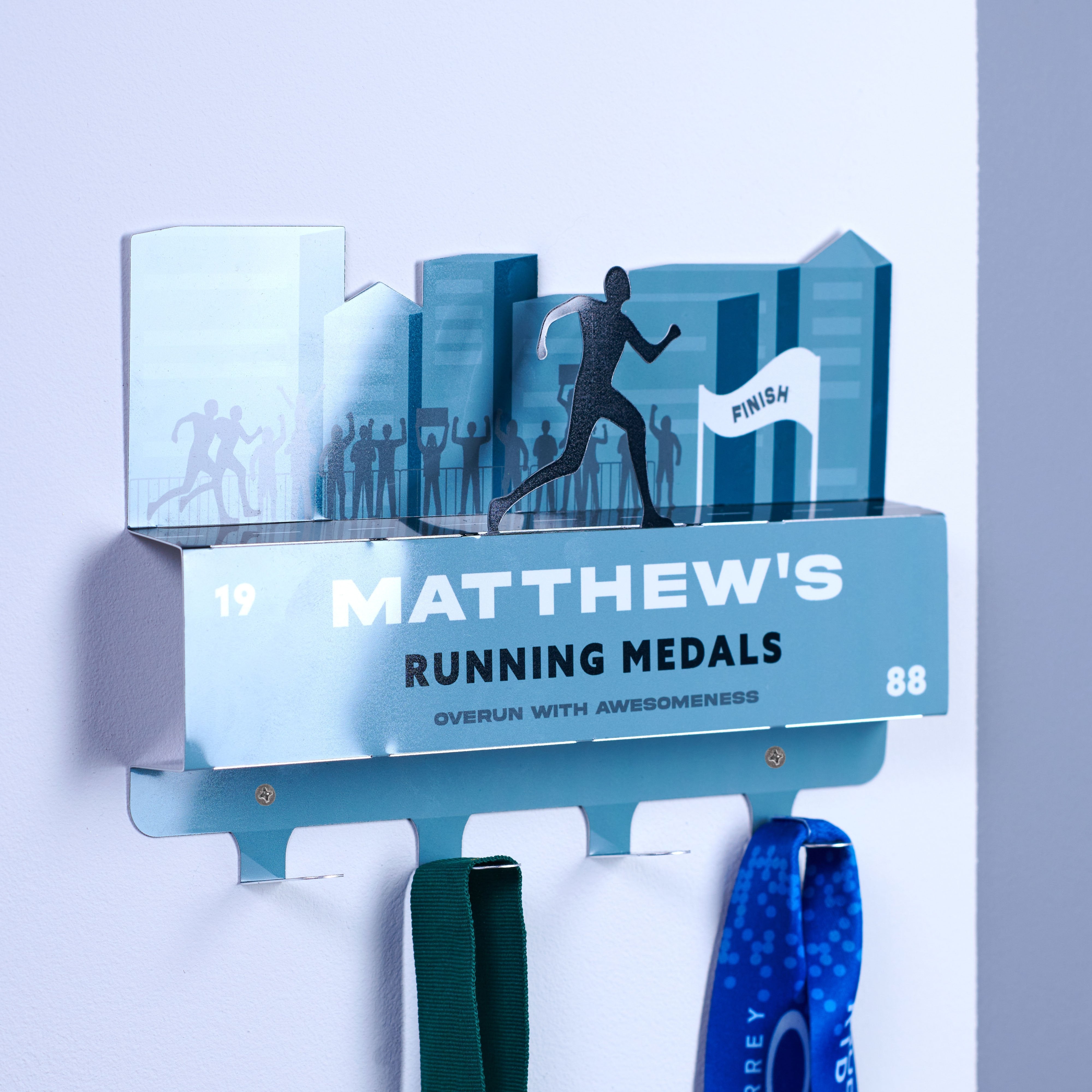 Oakdene Designs Keepsakes & Tokens Personalised Running Medal Hook