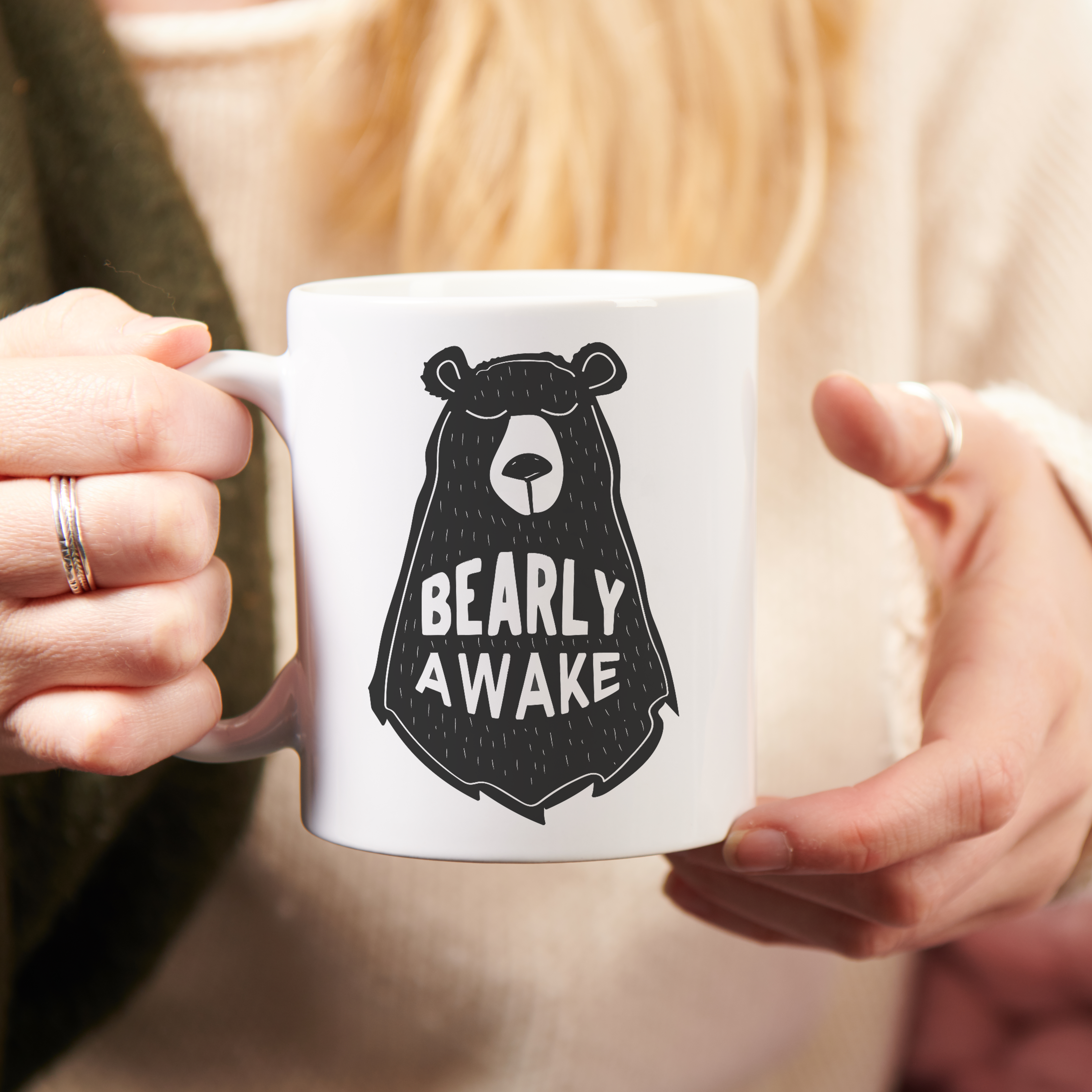 Oakdene Designs Mugs 'Bearly Awake' Ceramic Mug