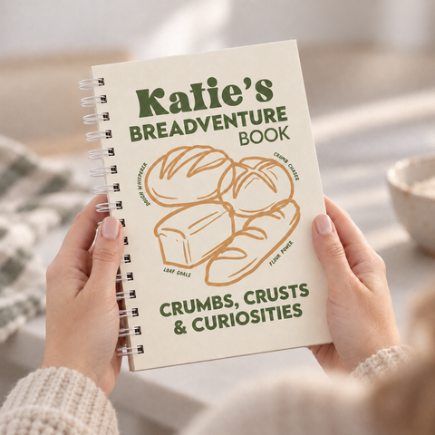 Personalised Sourdough Bread Log Book Notebook