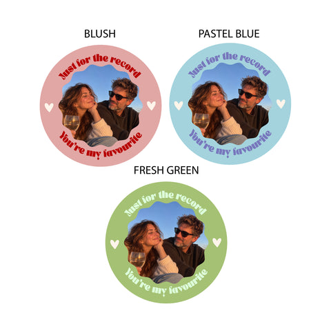 Personalised Couples Photo Music Slipmat